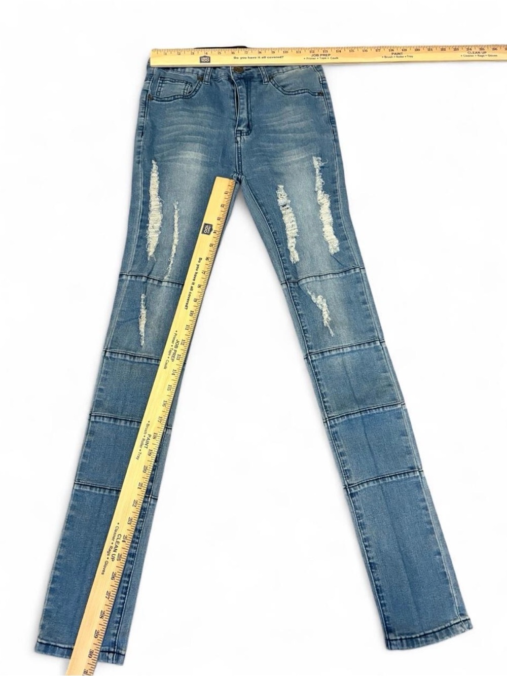 Boohoo Light Blue Skinny Distressed Jeans - Picture 7 of 7